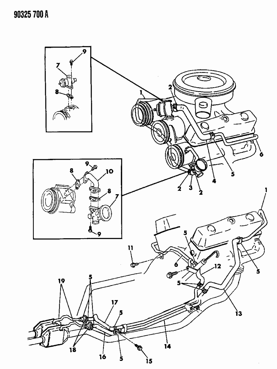 Mopar 53030463 Hose-D'Stream To Right Catalyst