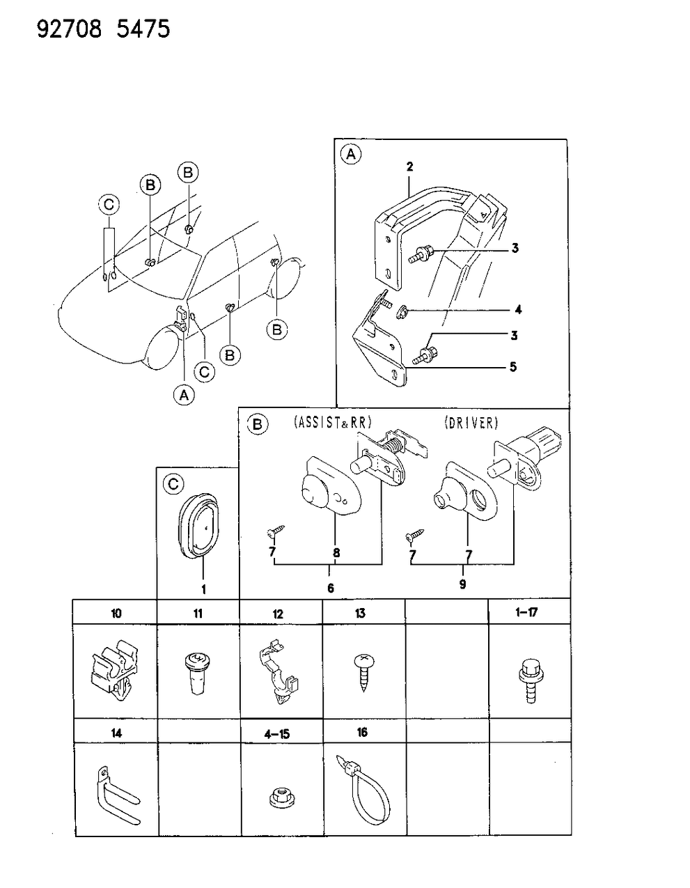 Mopar MB543158 Plug-Door Wiring