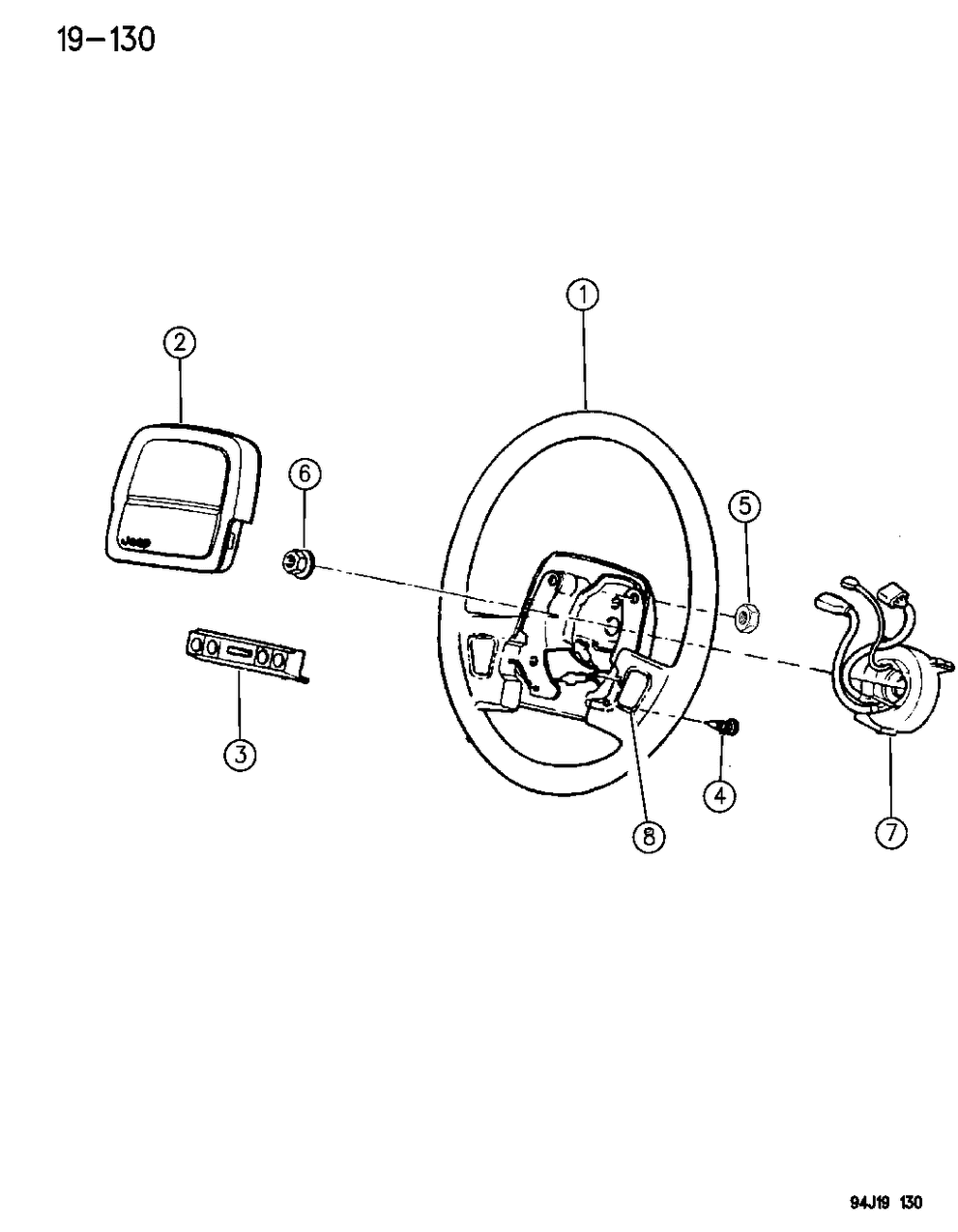 Mopar 5DV01MX8 Air Bag Module