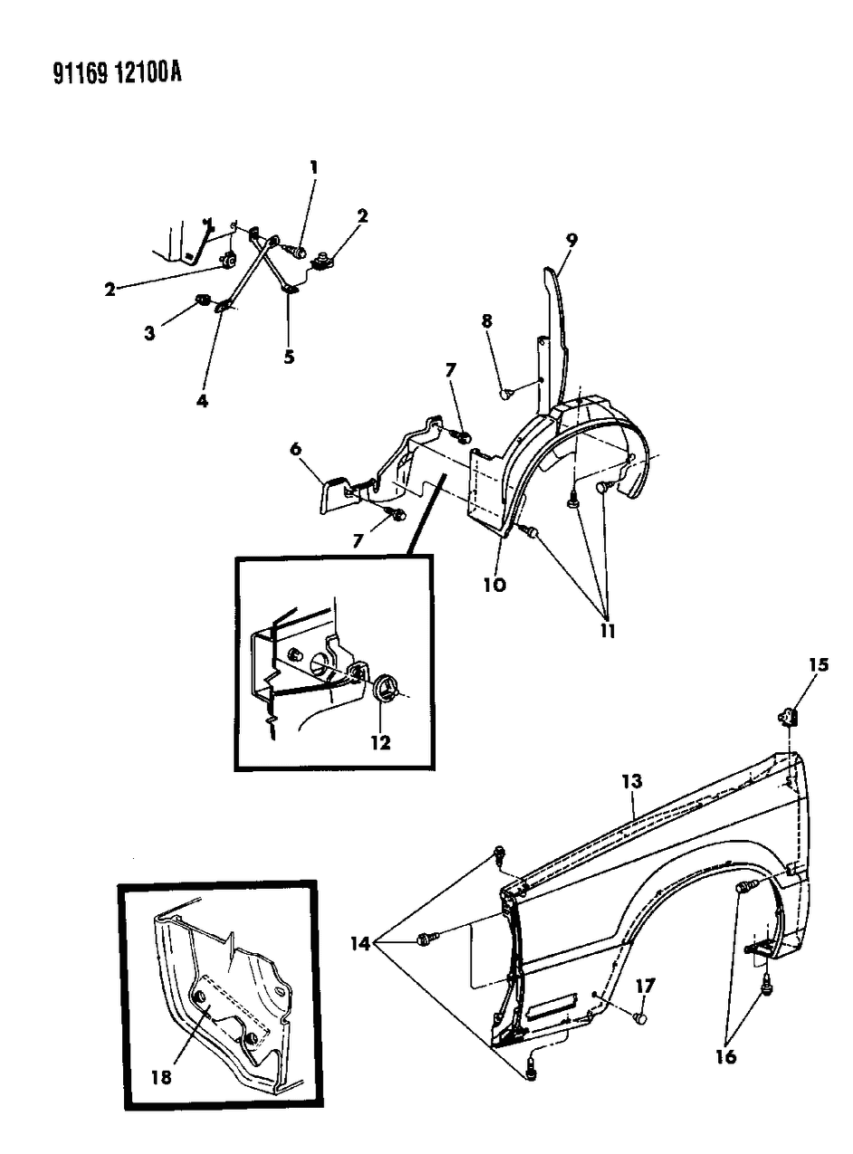 Mopar 5252139 Fender Front