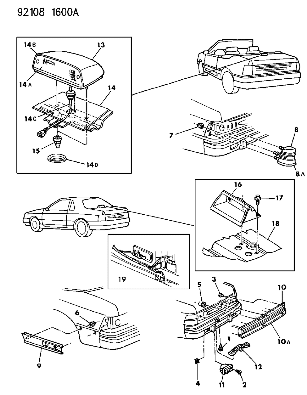 Mopar 5261914 Lamp-APRTR Panel T,S & T/SIG