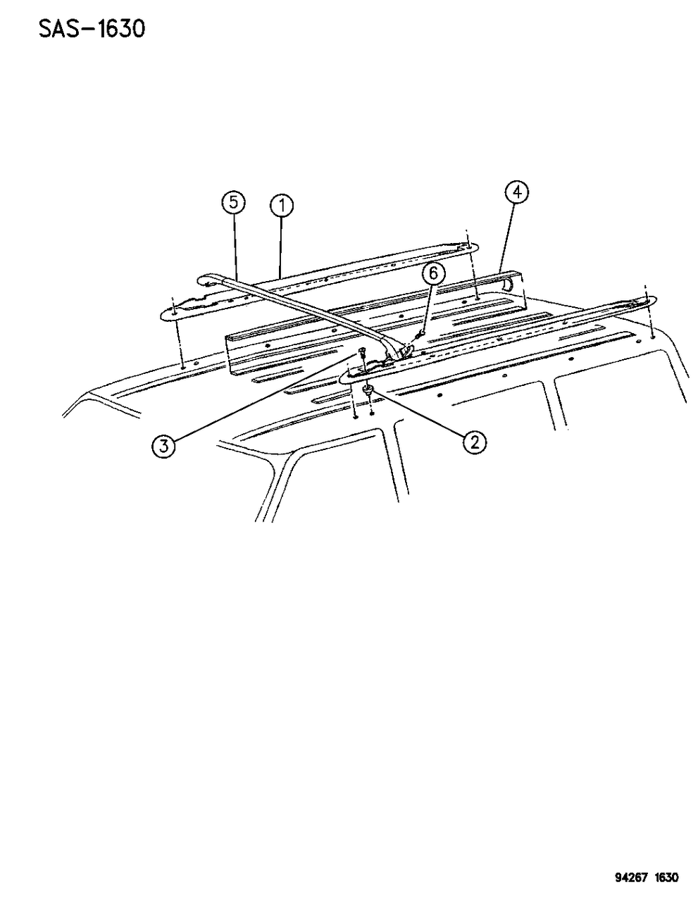 Mopar 6034861 Screw-WFR.HD Roof LUGGRACK S/RAIL