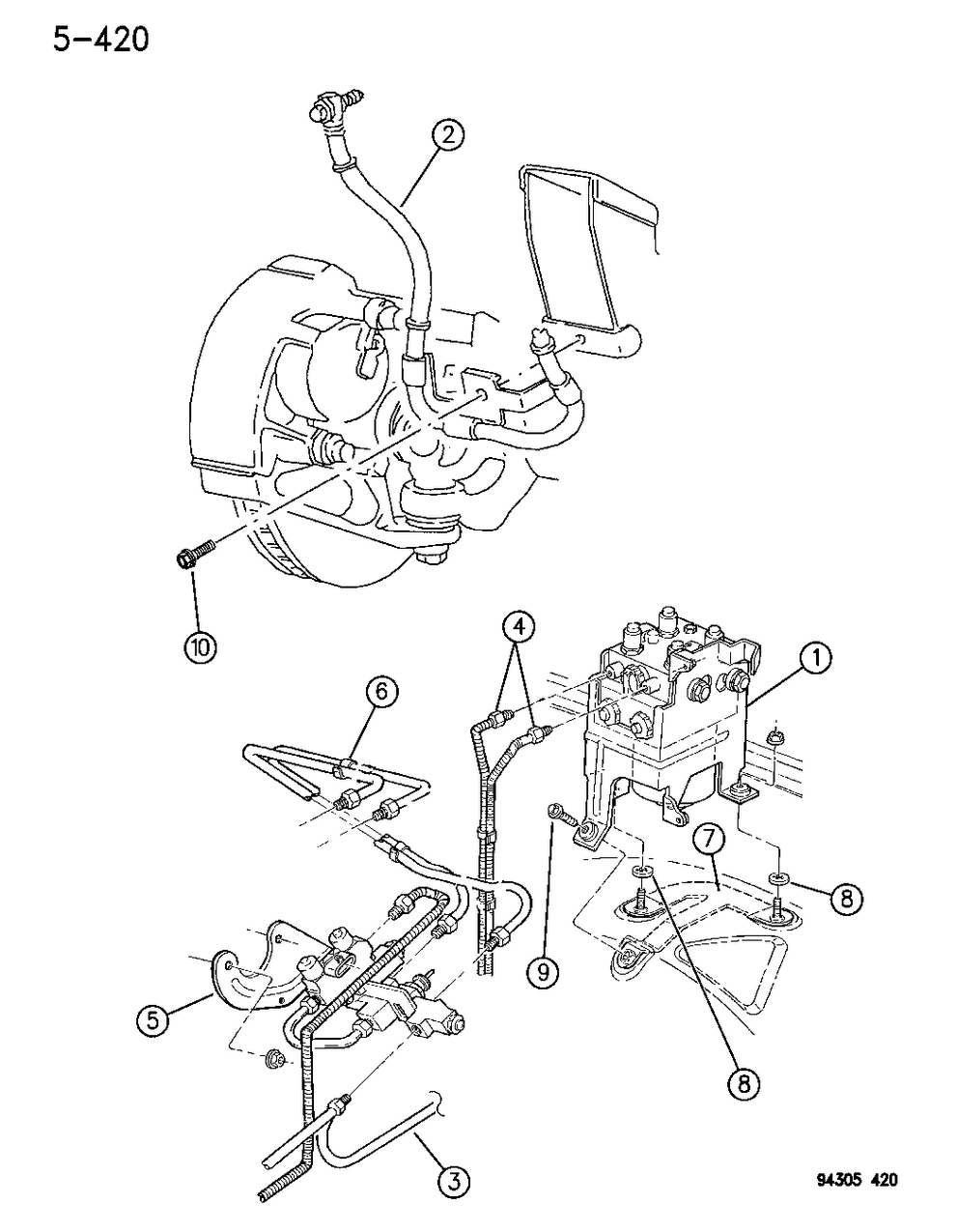 Mopar 52004508 Hcu And Bracket