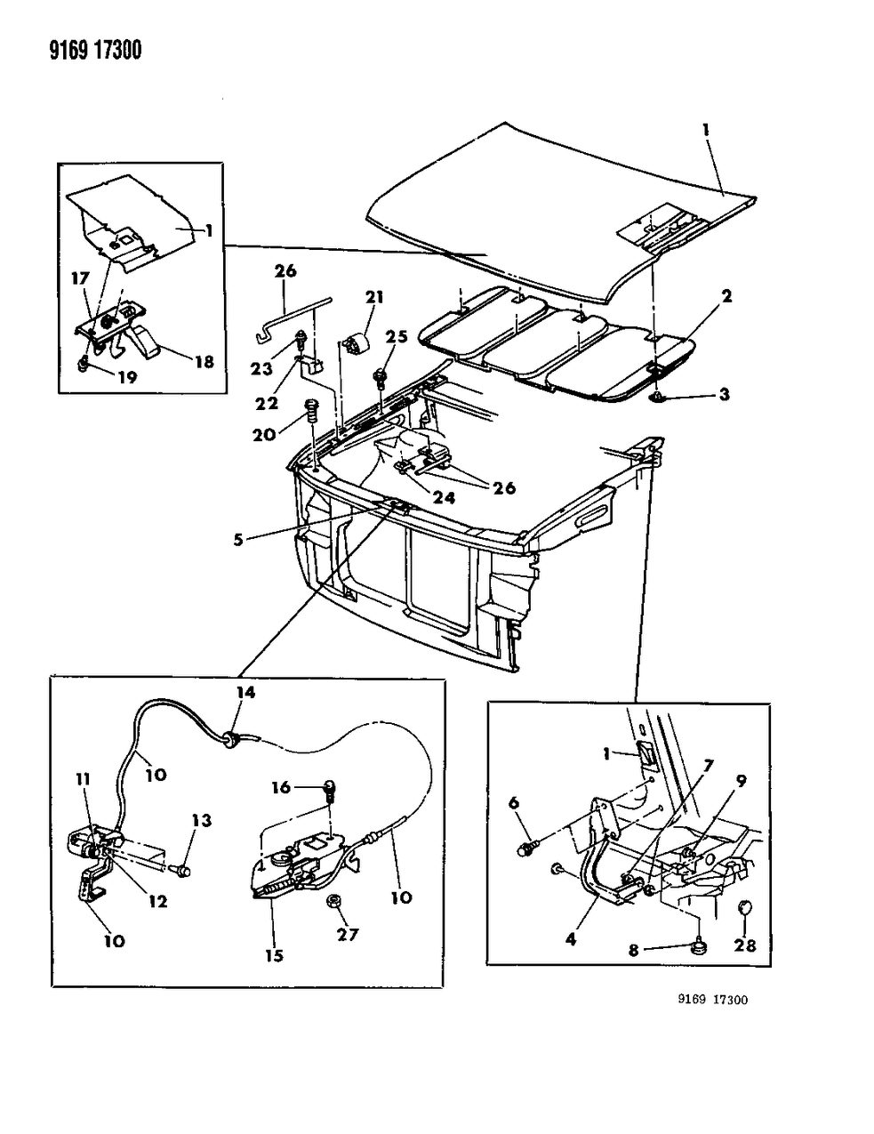 Mopar 4482149 W/S/CATCH Assembly-Hood Half