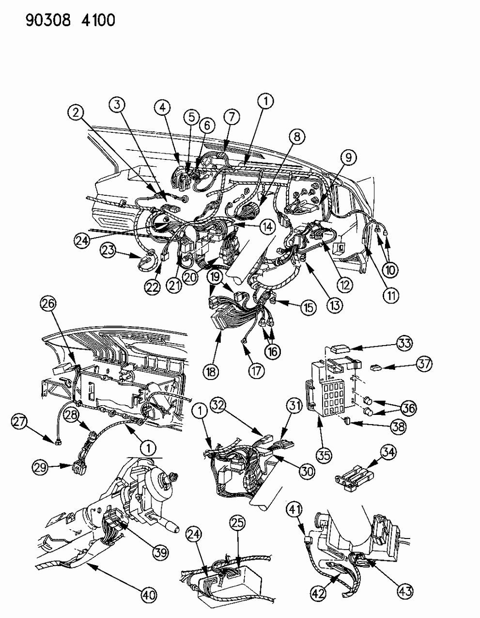 Mopar 56017448 Harness-Main Instrument Panel (Diesel)