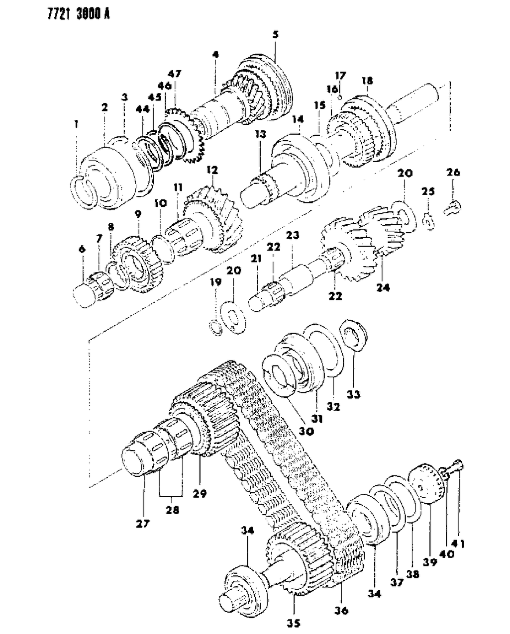 Mopar MD704120 Bearing-Cluster Gear