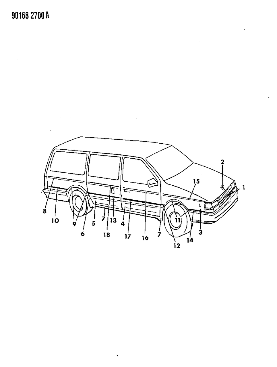 Mopar 4538633 Handle-& MOULDING Assembly-Lift Gate Outside