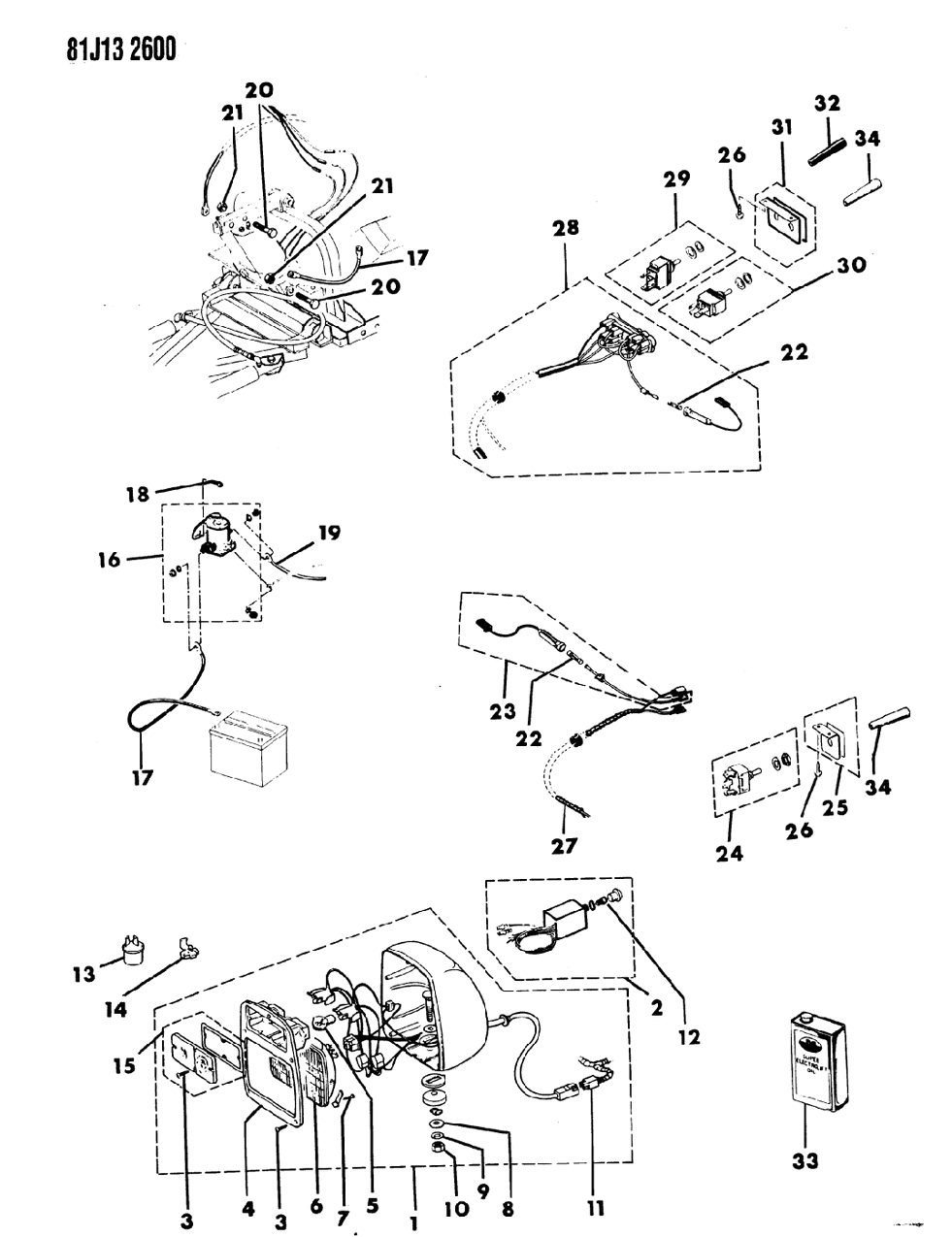 Mopar J3186888 Connector