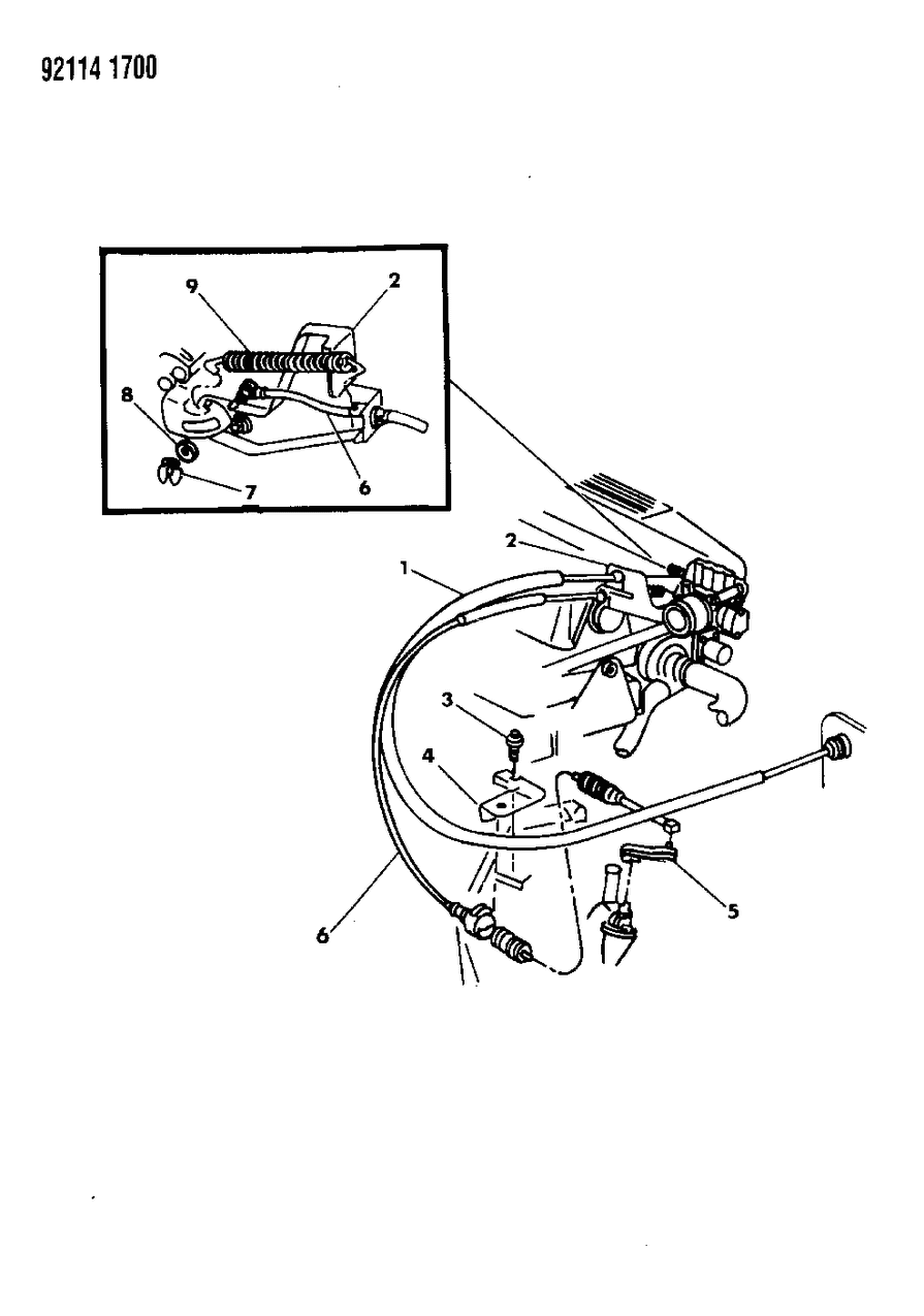 Mopar 5277825 Cable-Throttle Control