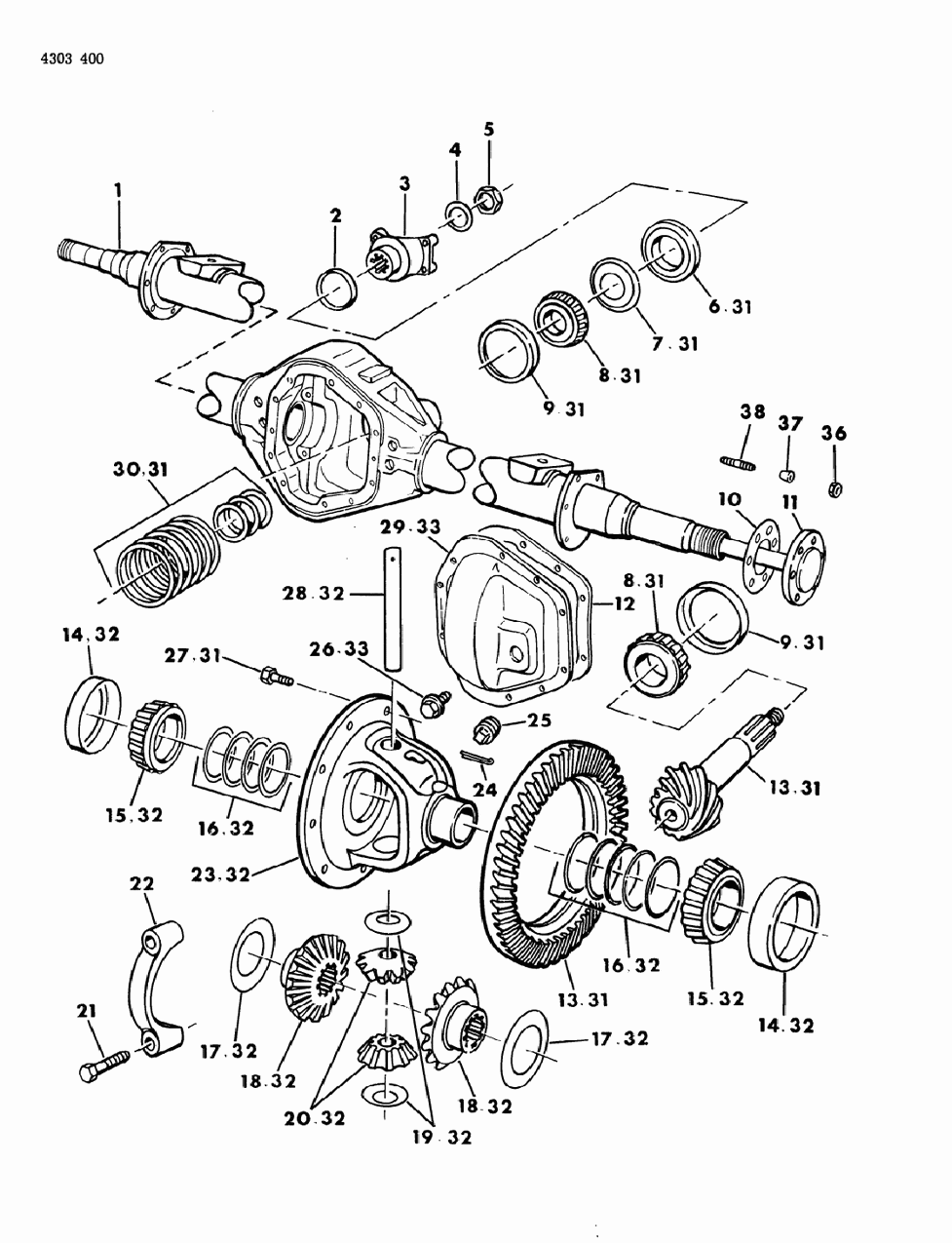 Mopar 2953824 Gear Set Rear Axle Differential