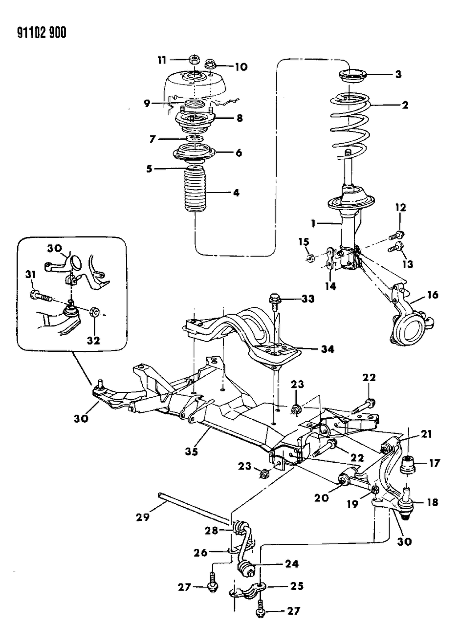 Mopar 4449567 Cushion-F/SUSPENSION SWAY ELIM To CROSSMEMBER