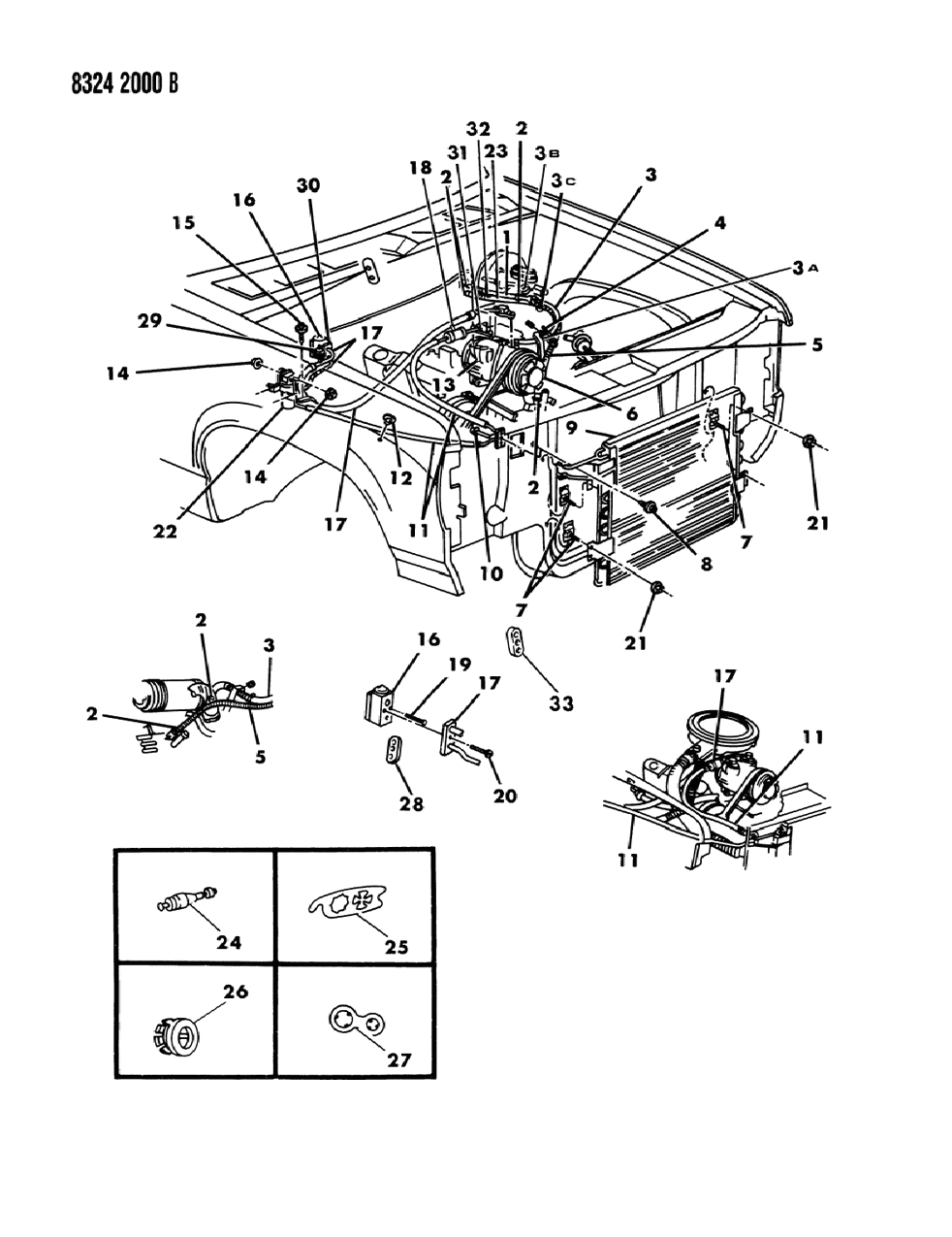 Mopar 4482505 Line A/C Suction & Liquid