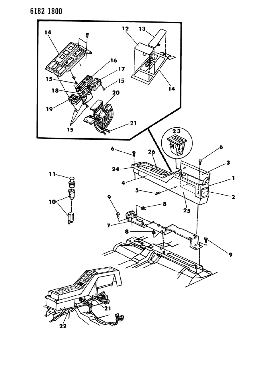 Mopar 4221809 Switch Electric Left Front Door 2 Ga