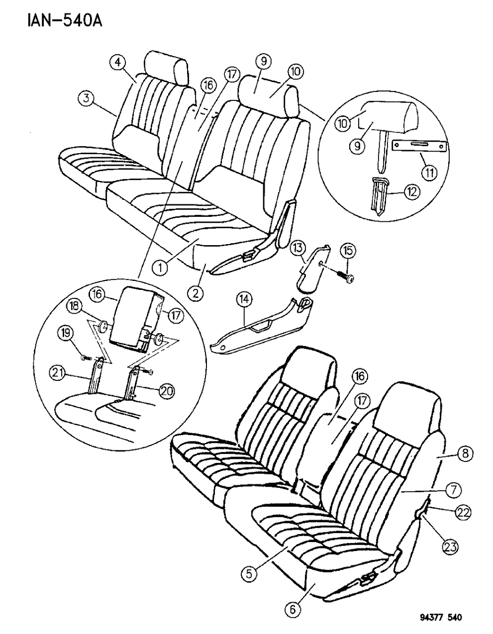 Mopar JU13PB7 Front Seat Cushion