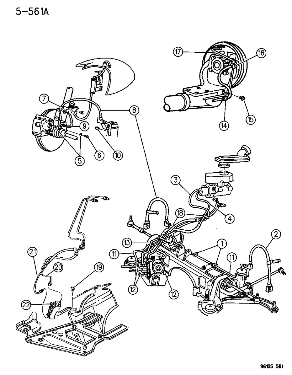 Mopar 4683484 Line-Master Cylinder To Valve