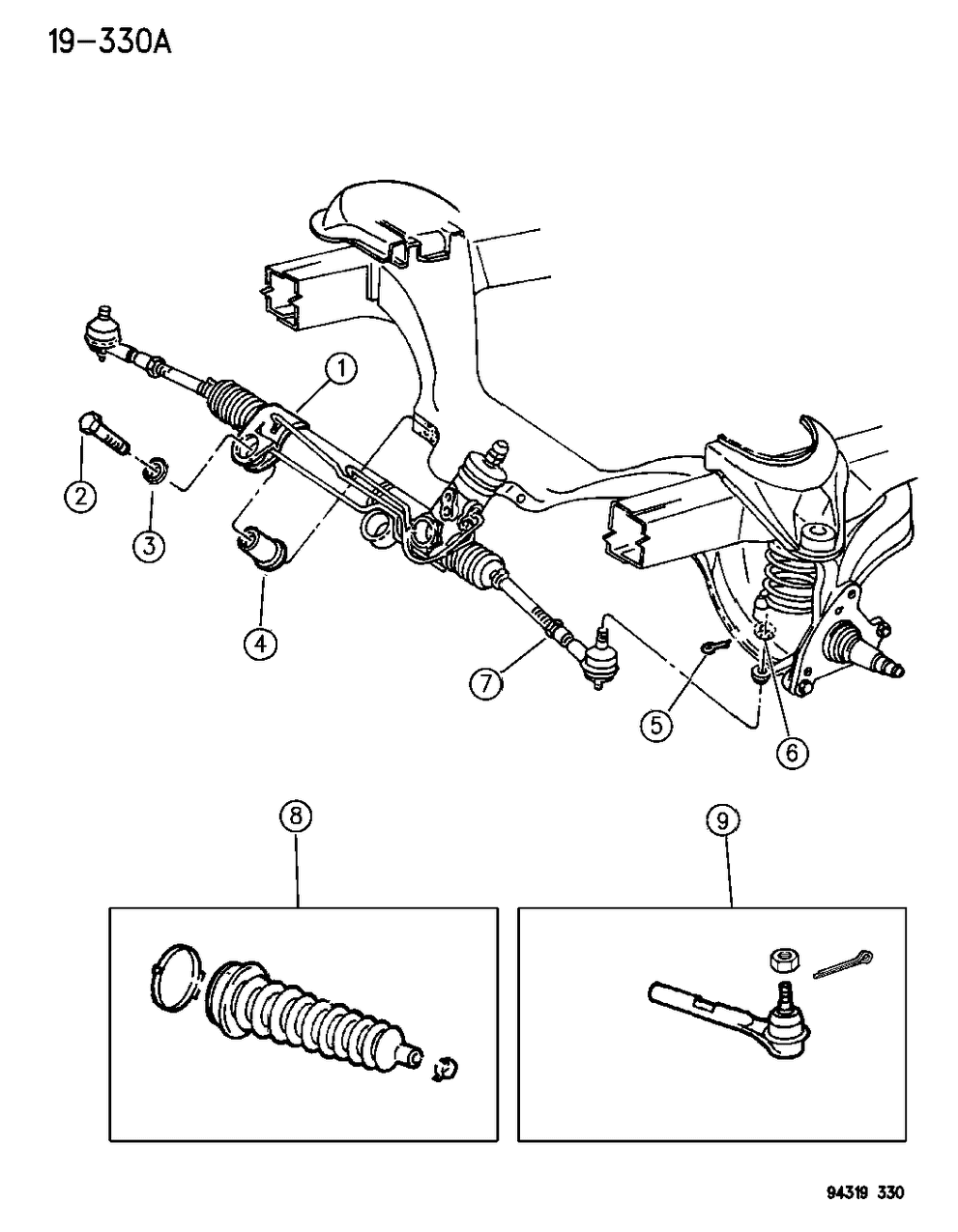 Mopar 52038612 Gear Assembly , Rack & Pinion Power