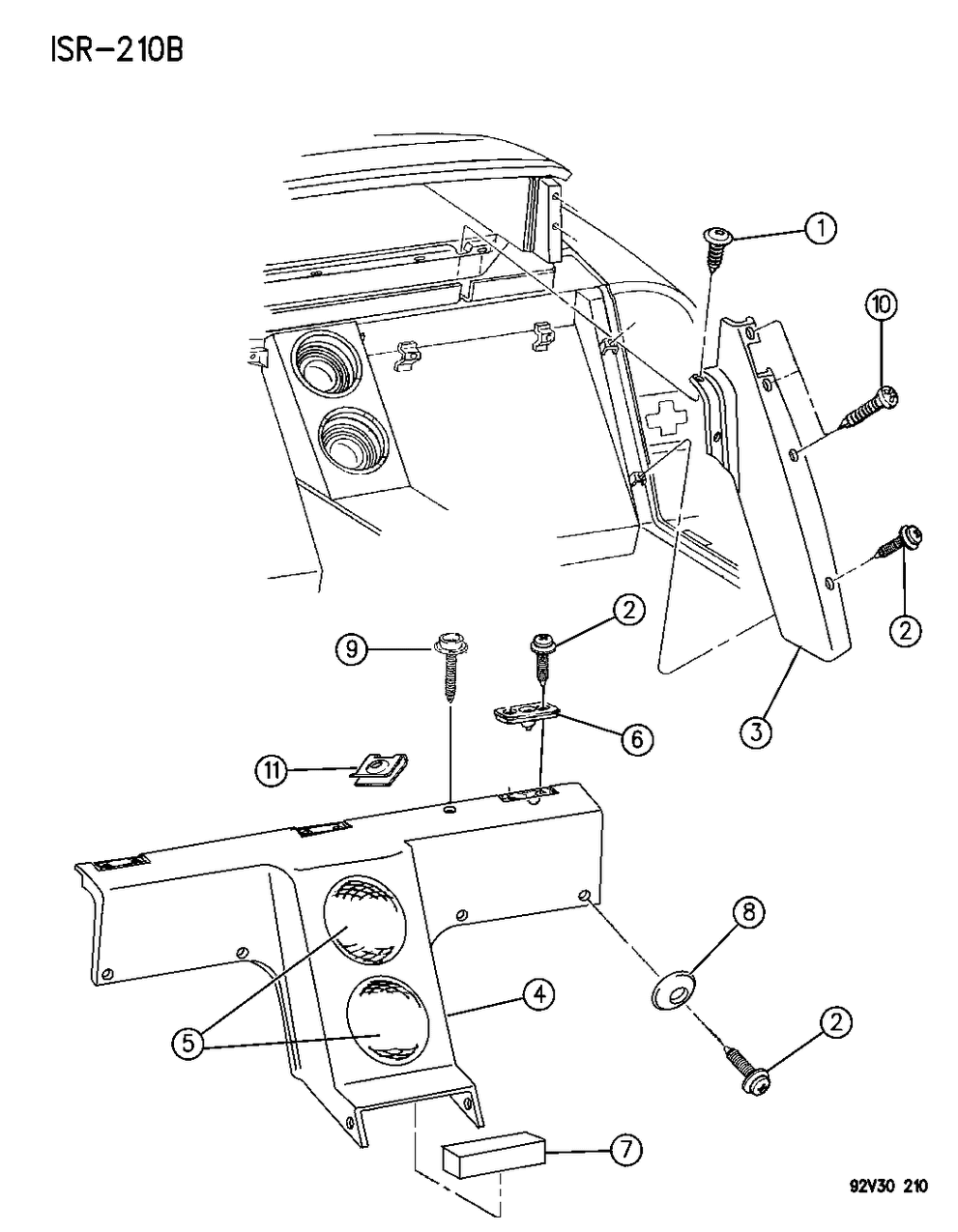 Mopar KN08RX7 Rear Quarter Trim Right Panel