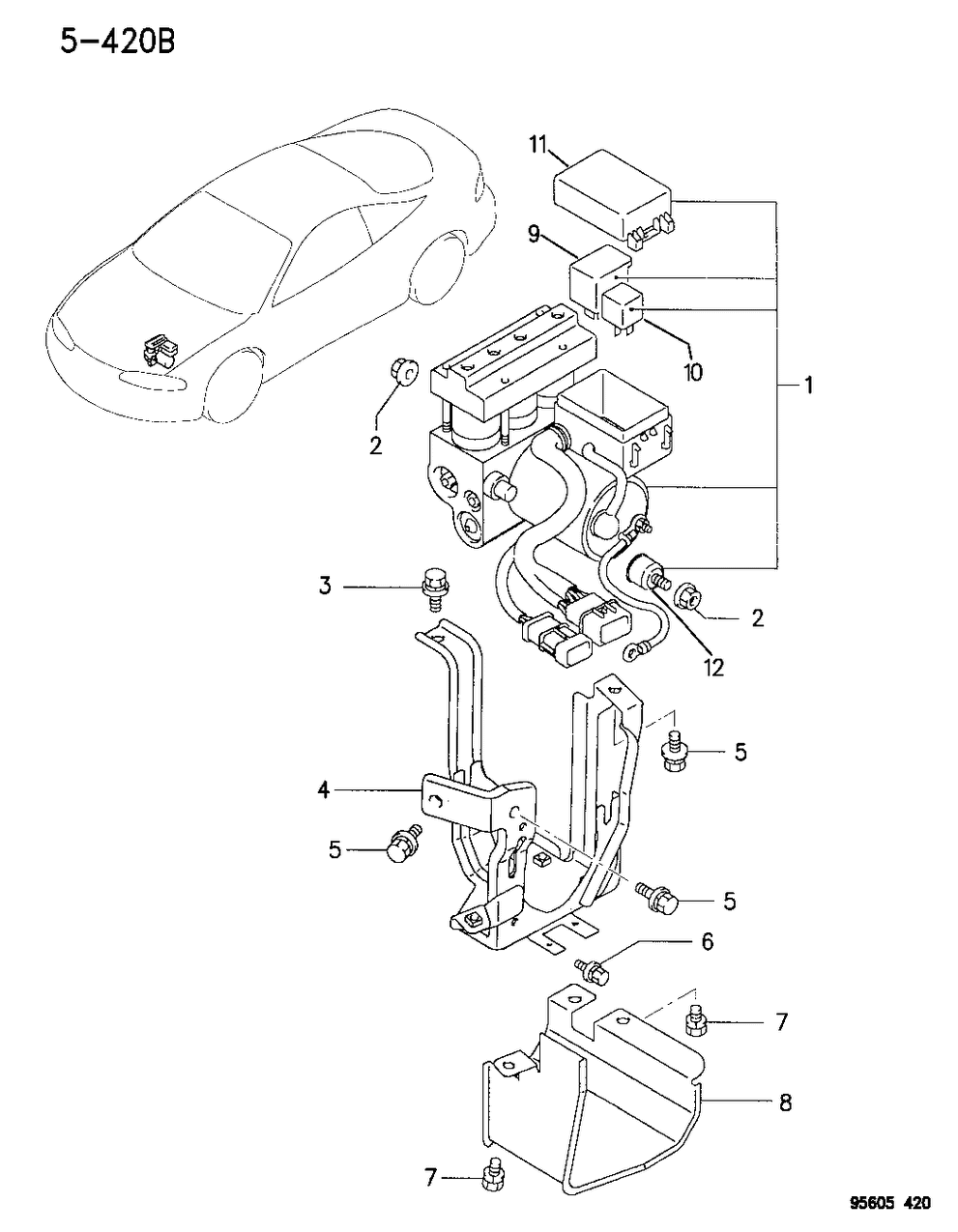 Mopar MB858789 Valve Relay