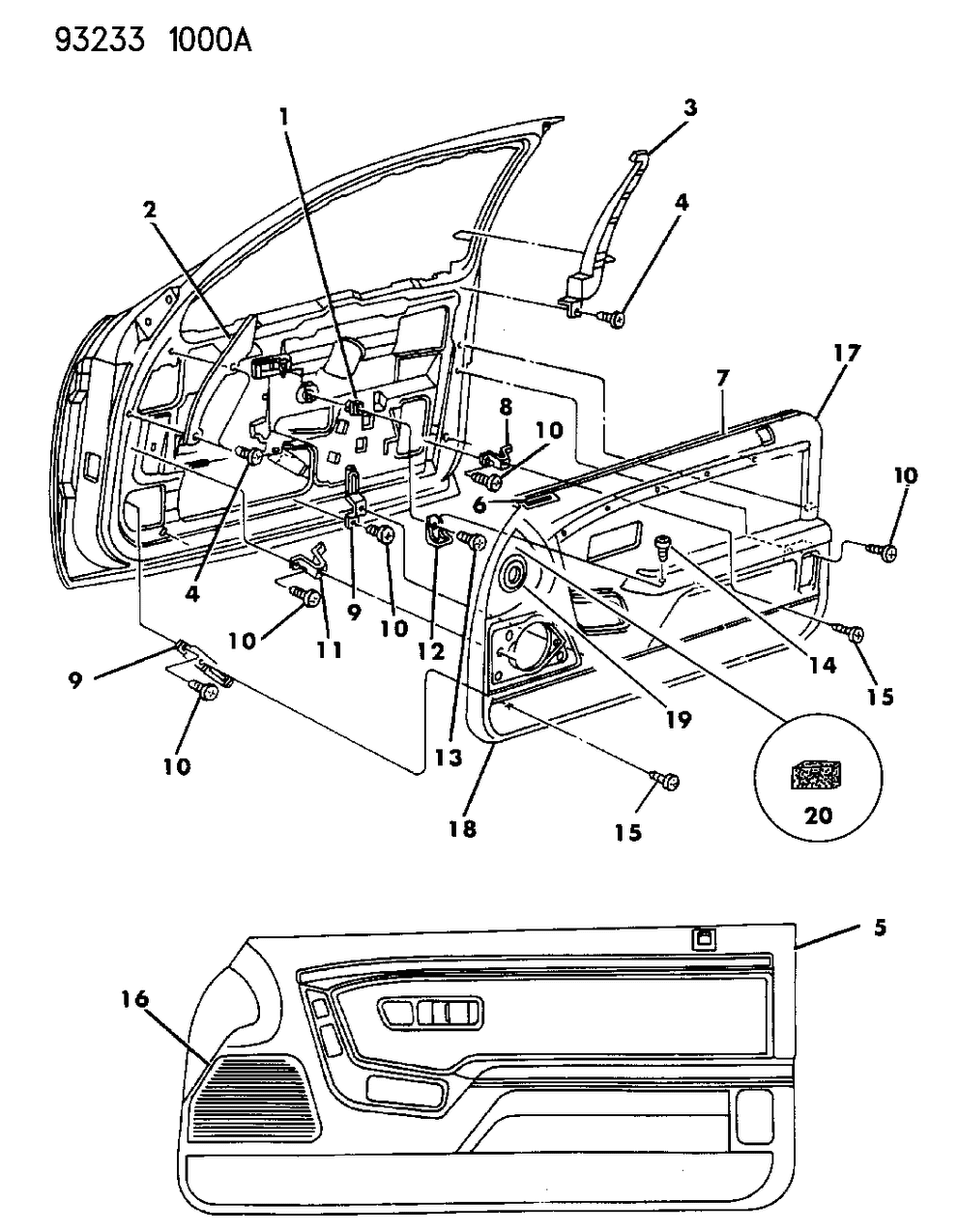 Mopar HC50LMA Panel-Assembly-Dr TRM Comp Type 9A1