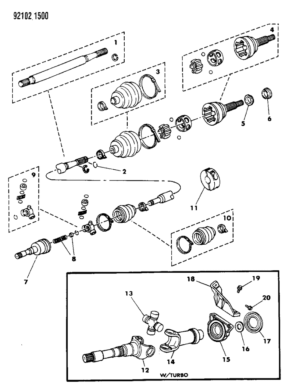 Mopar R2073665AB Cv Axle Shaft Assembly