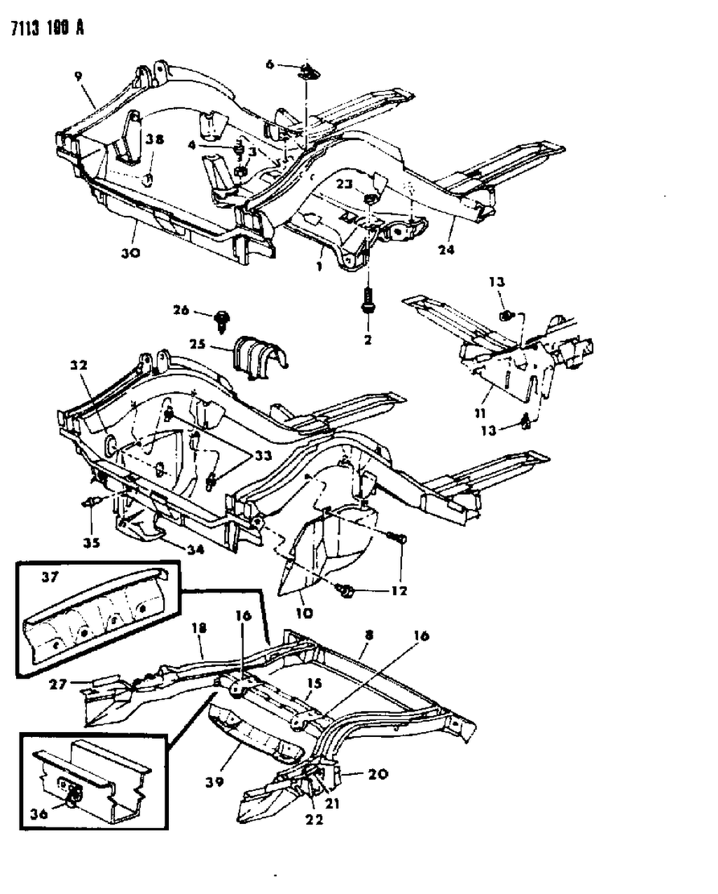 Mopar 6031390 RETAINER-Front FASCIA To Fender