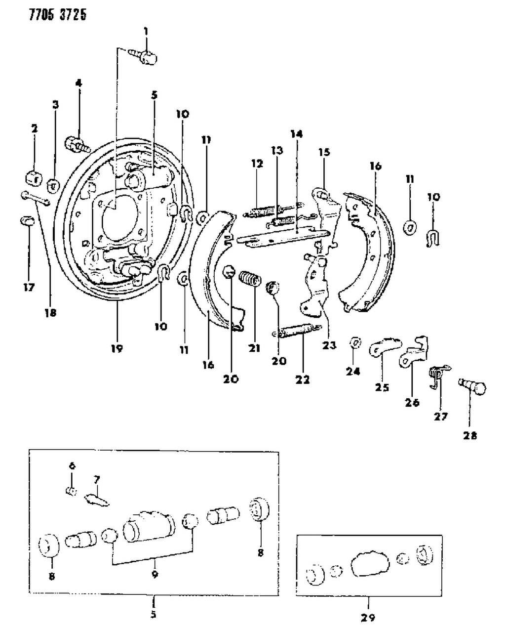 Mopar MB193623 Wheel Cylinder-Rear Brake Cylinder