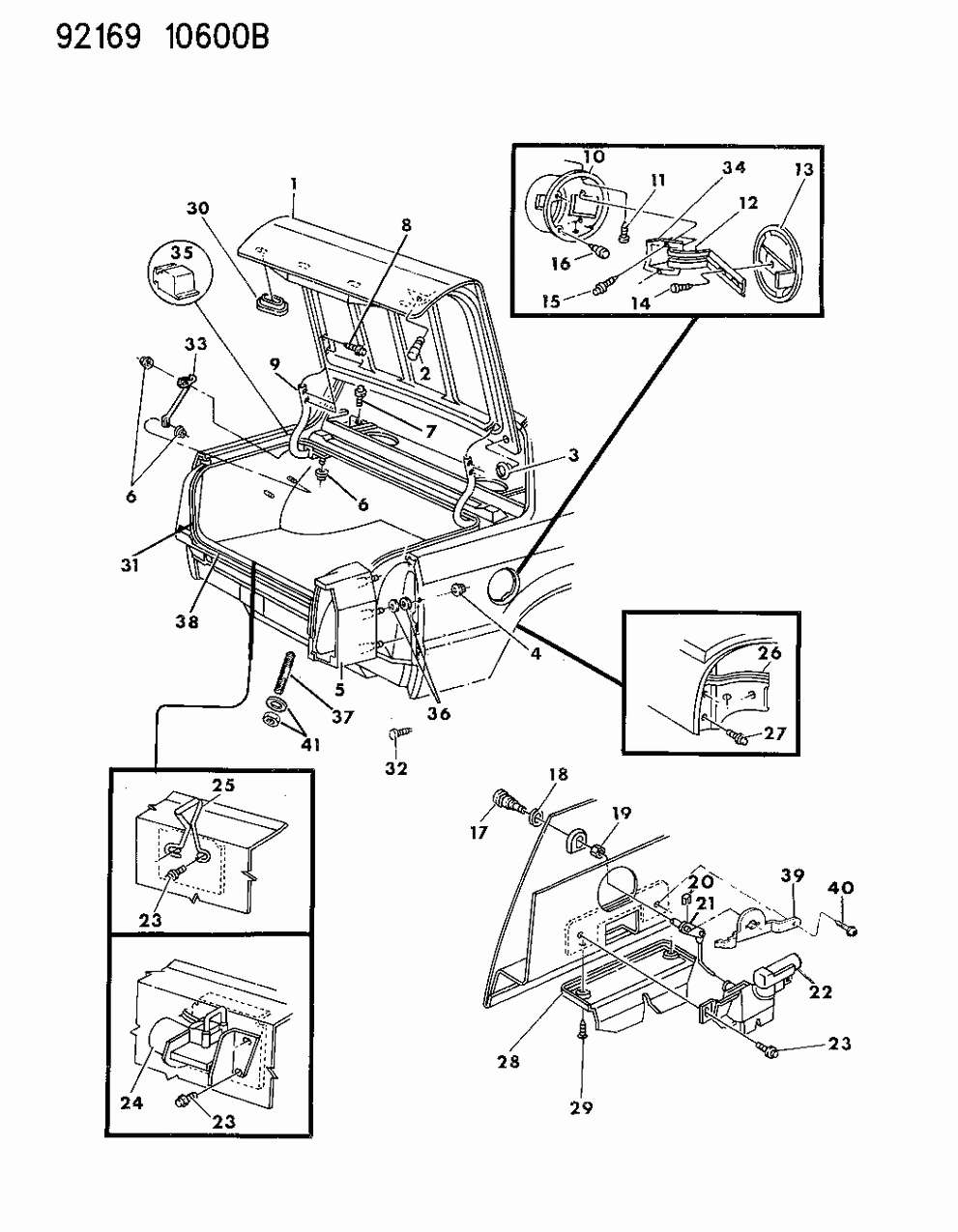 Mopar 5256048 Lid Deck Comp As Shipped