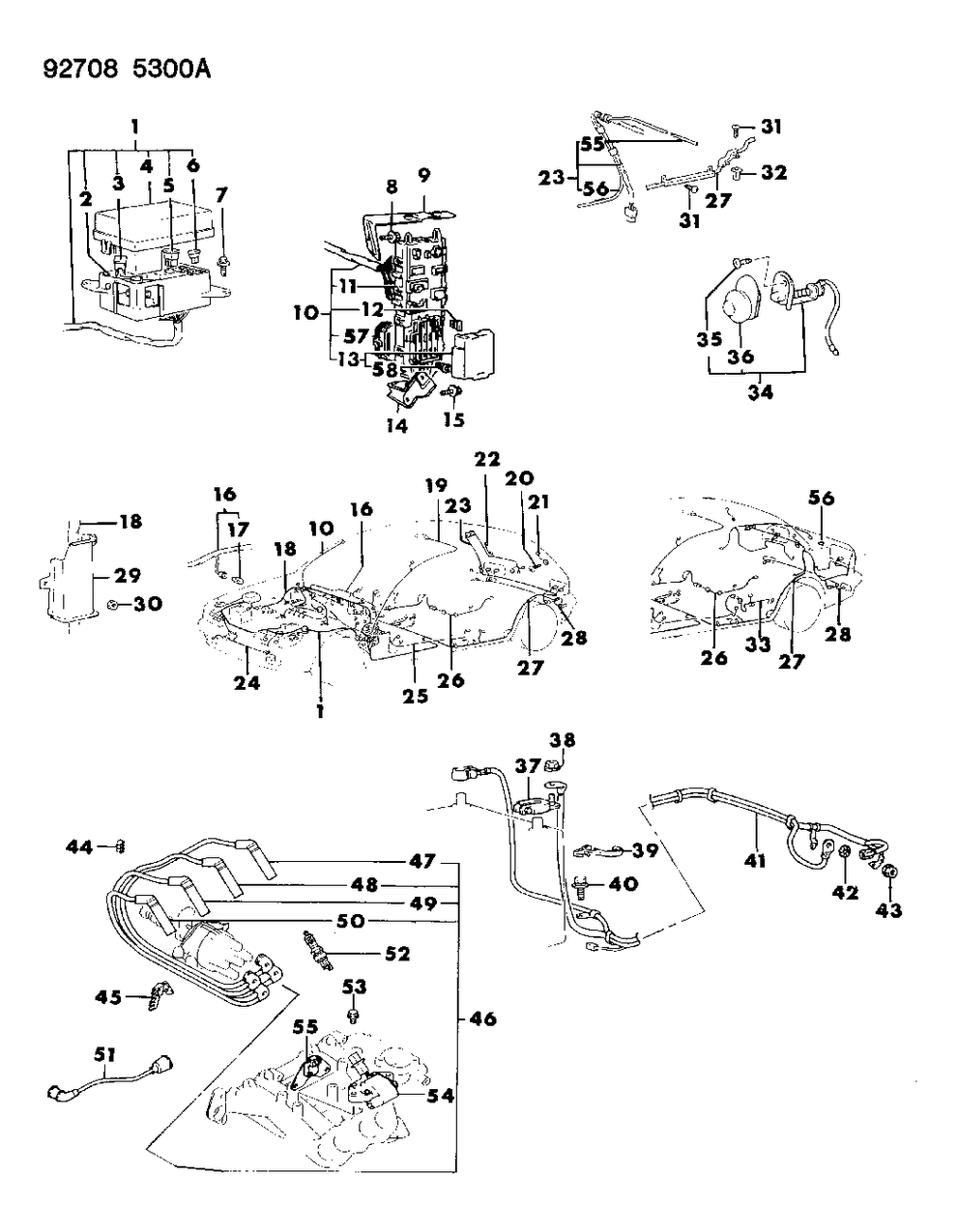 Mopar MD143879 Cable Set Spark Plug