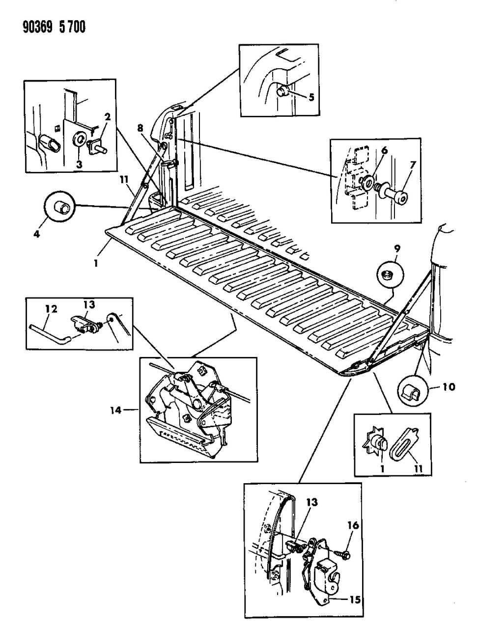 Mopar 3494077 Arm-Check Assembly Tail Gate