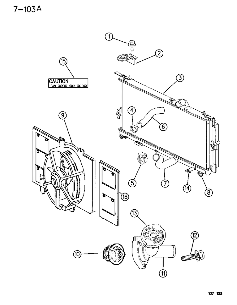 Mopar 4798952 Motor Radiator Fan