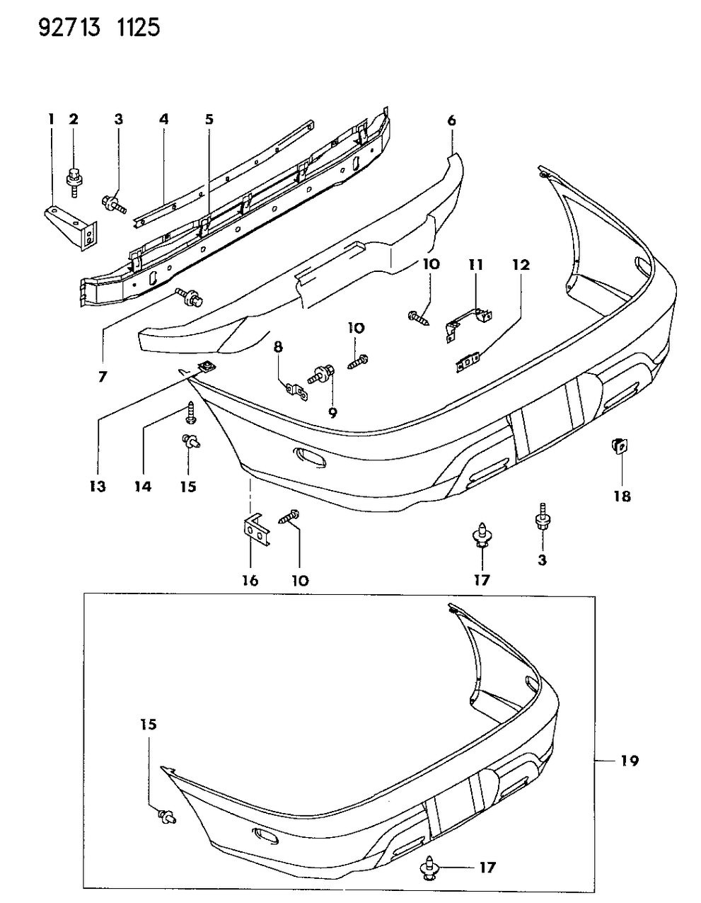 Mopar MB867726 Bracket License Plate Lamp