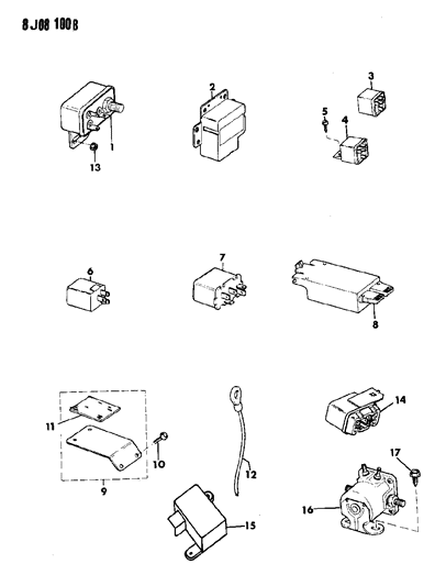 1990 Jeep Wrangler Relays Diagram