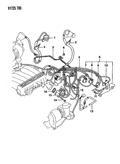 1991 Dodge Stealth EGR System Diagram 2