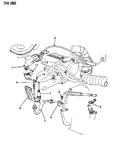 1987 Dodge Grand Caravan Throttle Control Diagram 3