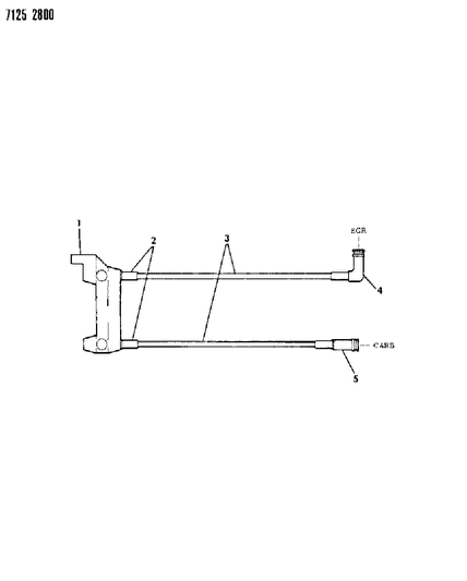 1987 Chrysler LeBaron EGR Hose Harness Diagram 5