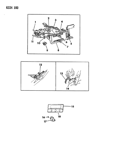 1986 Dodge Ram Van Heater Blower Switch Plymouth Pick Up Truck Diagram for 4261306