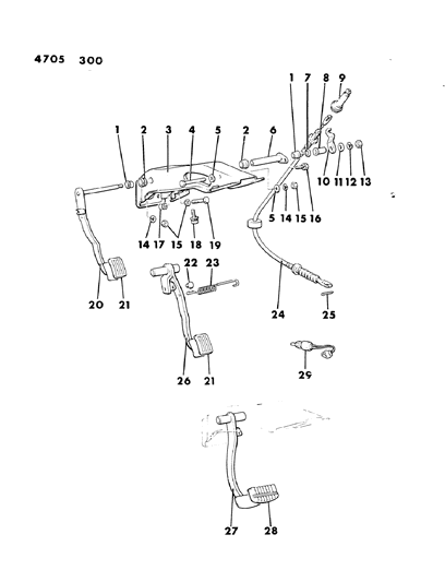 1984 Dodge Ram 50 Brake Pedal Diagram 2