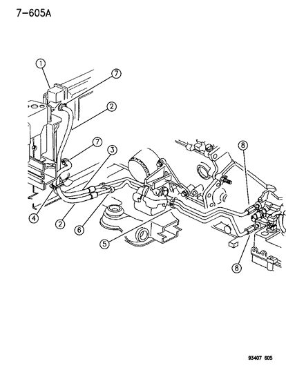 1994 Chrysler LHS Transmission Oil Cooler Diagram