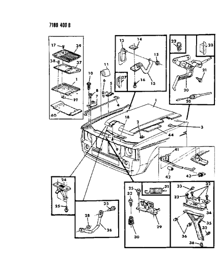 1987 Dodge Omni Screw-HEXAGON Head Diagram for 6100567