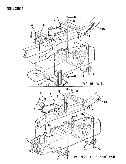 1993 Dodge D150 Fuel Tank Diagram 2