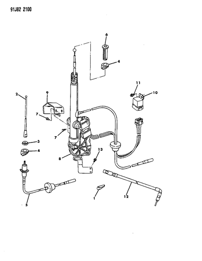 1991 Jeep Comanche Antenna Diagram