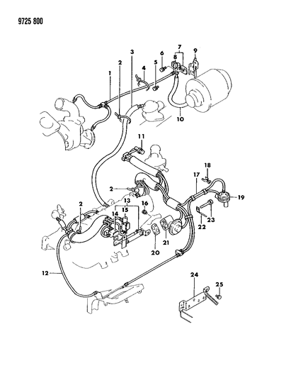 1989 Dodge Colt EGR System Diagram 2