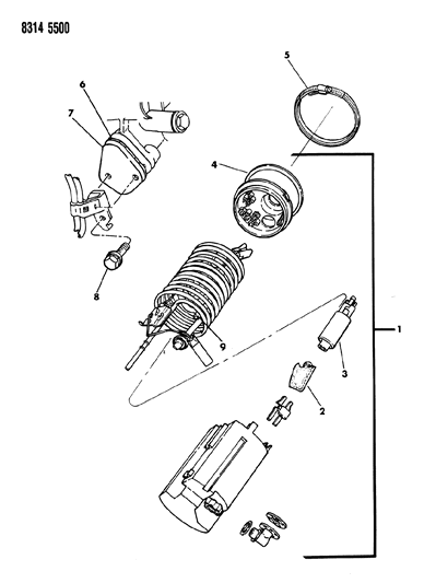 1989 Dodge Ram Wagon Fuel Pump Diagram