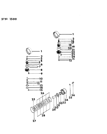 1986 Chrysler Conquest Band, Brake Automatic Transmission Diagram