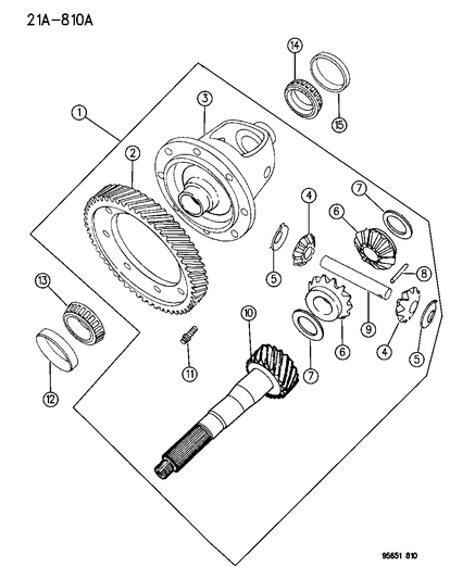 1996 Dodge Avenger Differential Automatic Transaxle Diagram