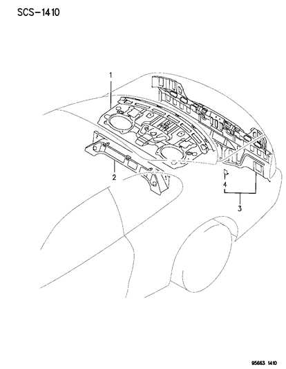1996 Chrysler Sebring Rear End Structure Diagram