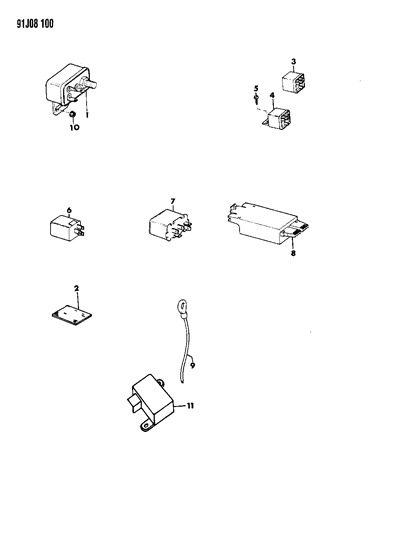 1993 Jeep Wrangler Relays Diagram