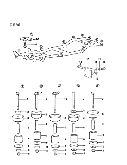 1989 Dodge Raider Washer Diagram for MB275218