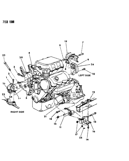 1987 Dodge Grand Caravan Engine Mounting Diagram 4