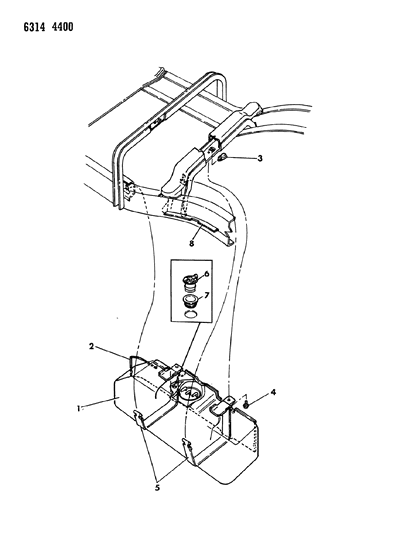 1987 Dodge Dakota Fuel Tank Diagram